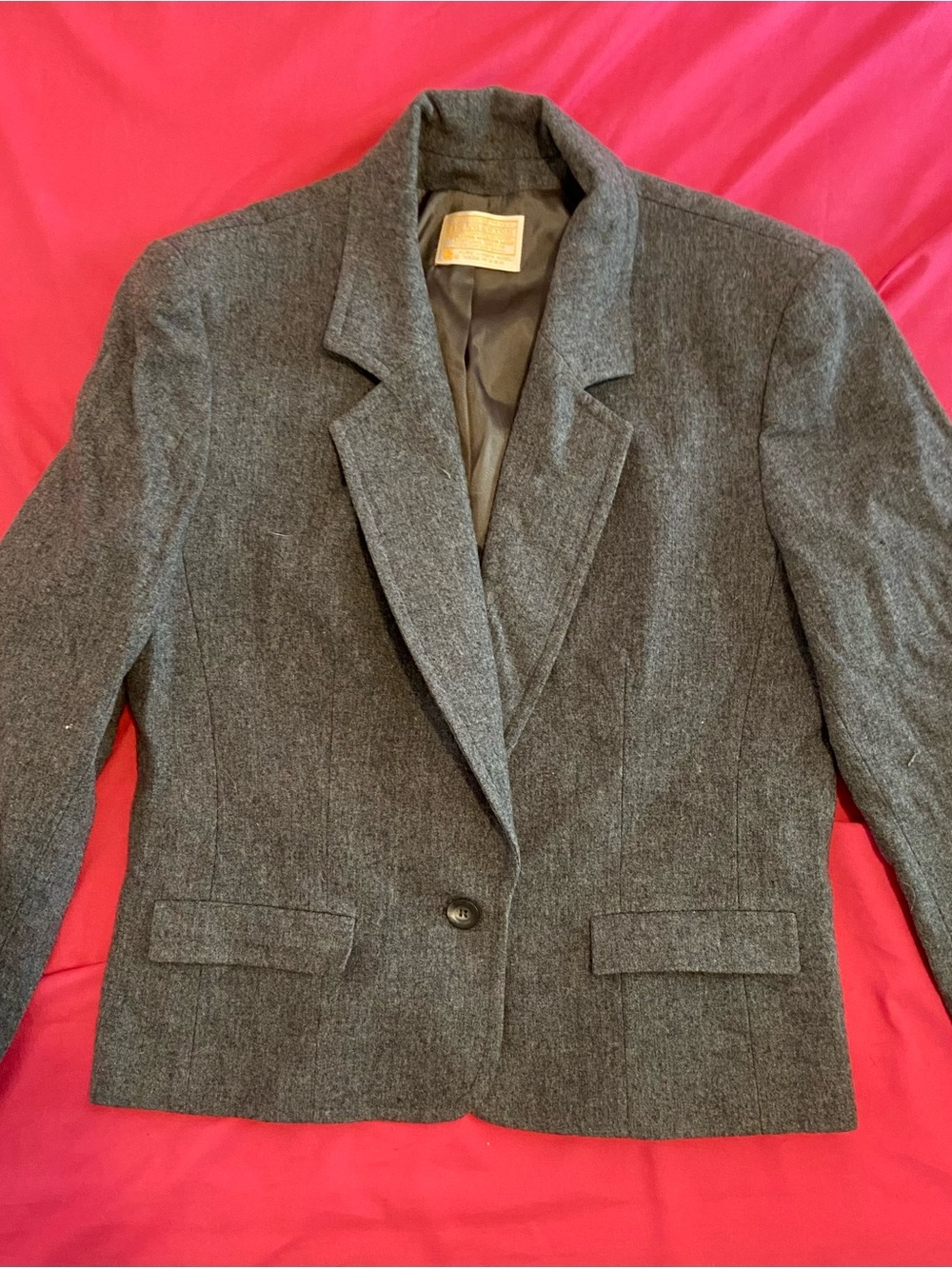 Pendleton Gray Wool Blazer Jacket